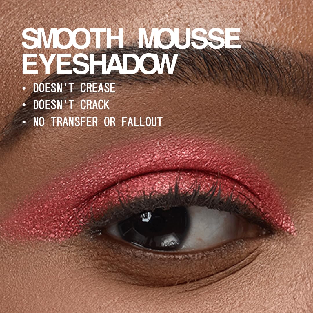 aboutface Fractal Glitter Eye Paint Cherie – Smudge-Proof, Long-Lasting Liquid Eyeshadow – Intense