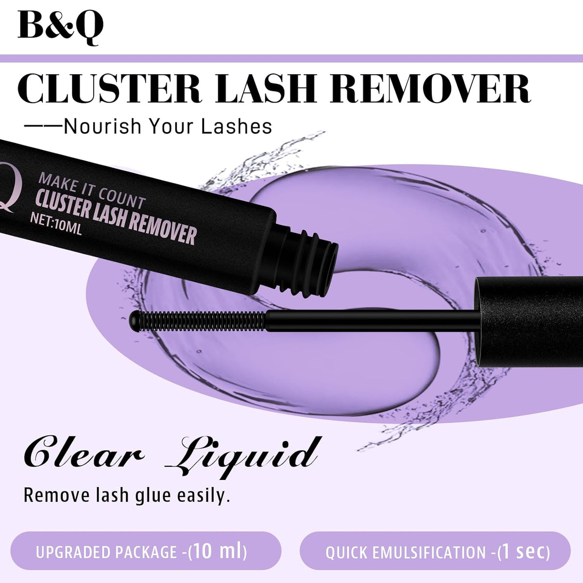 B&Qaugen B&Q Lash Remover for Lash Clusters 10 ML Lash Cluster Remover Cluster Lash Remover Cluster