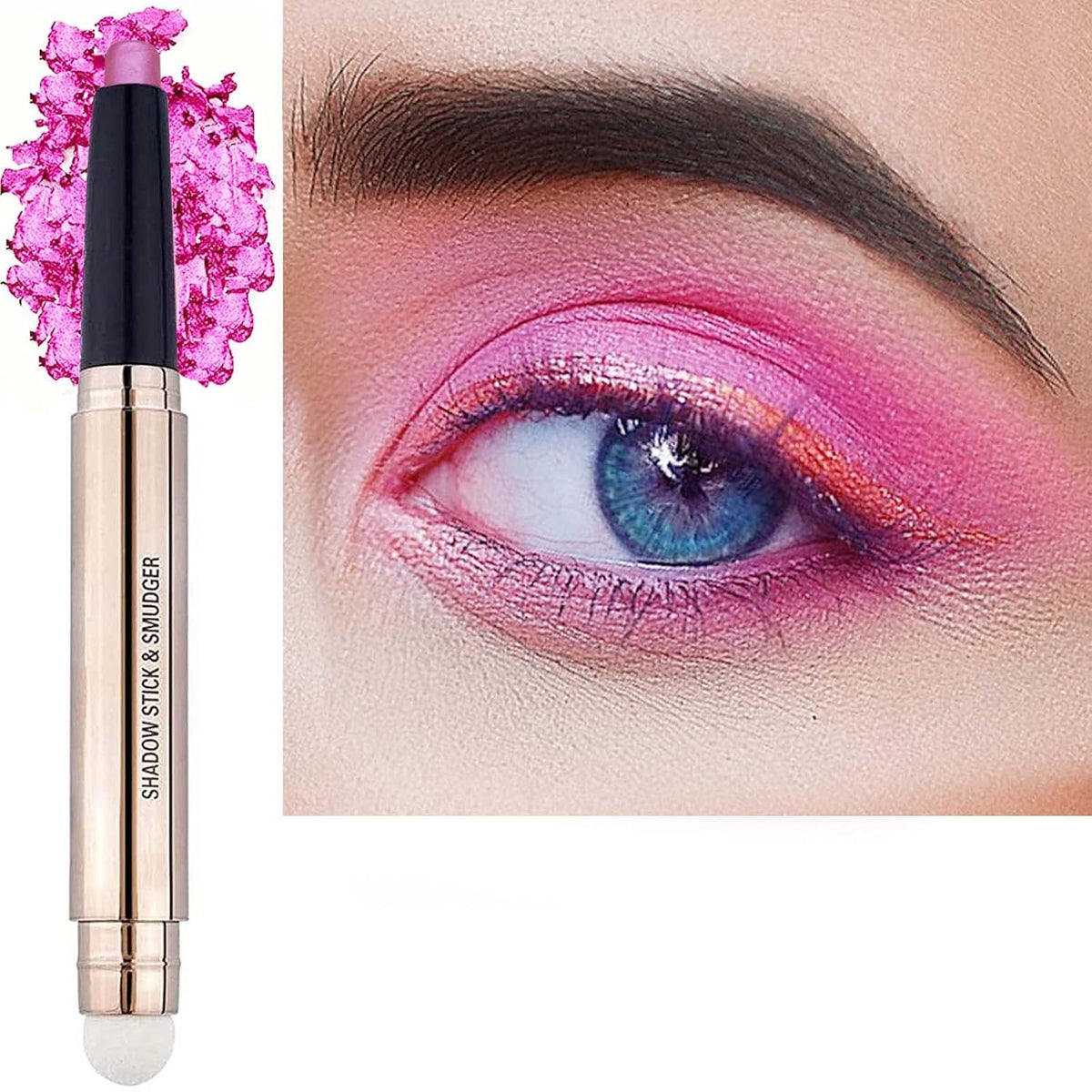 Pink Eyeshadow Stick Makeup, Highlighter Matte Cream Eye Shadow Pencil, Waterproof Hypoallergenic