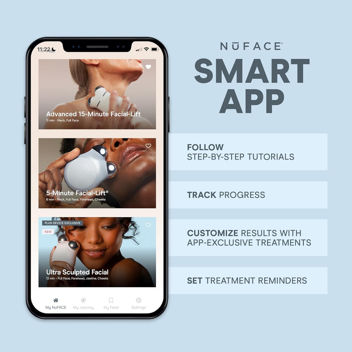 NuFACE MINI+ Microcurrent Facial Device Kit - FDA Cleared Face Sculpting & Skin Tightening Device