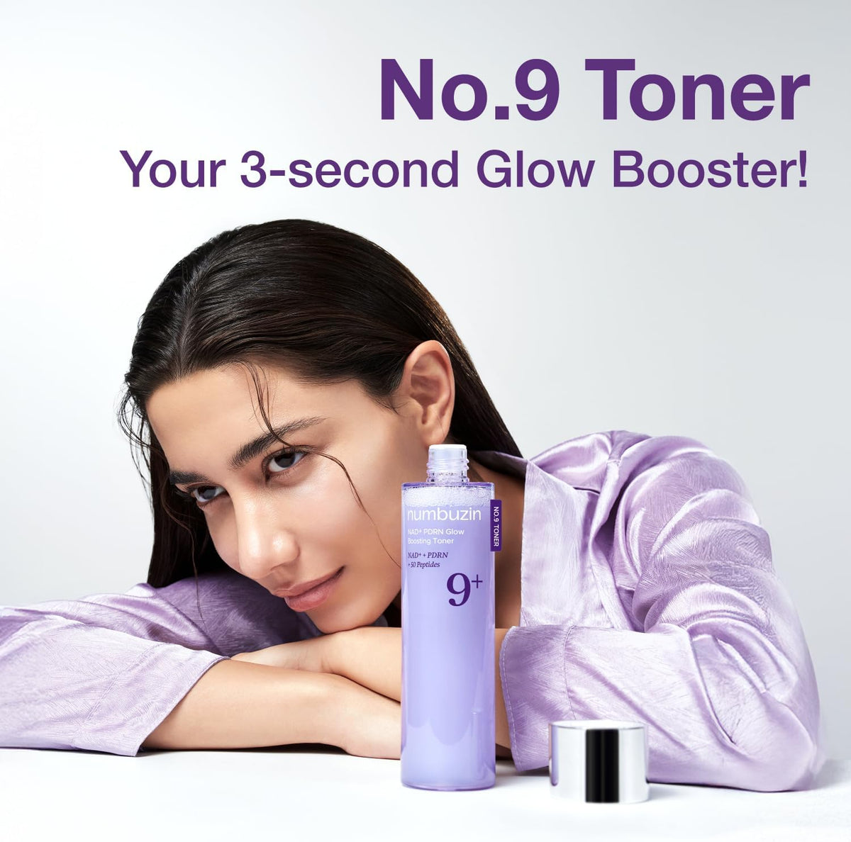 numbuzin No.9 Toner | NAD+ PDRN Glow Boosting Toner | Glowing, Firming, Hydrating, Elasticity