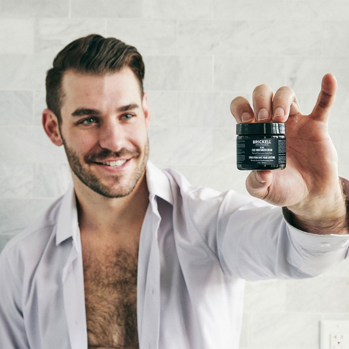 Brickell Men's Retinol Face Moisturizer Cream For Men, Natural & Organic, Anti-Wrinkle Face Night