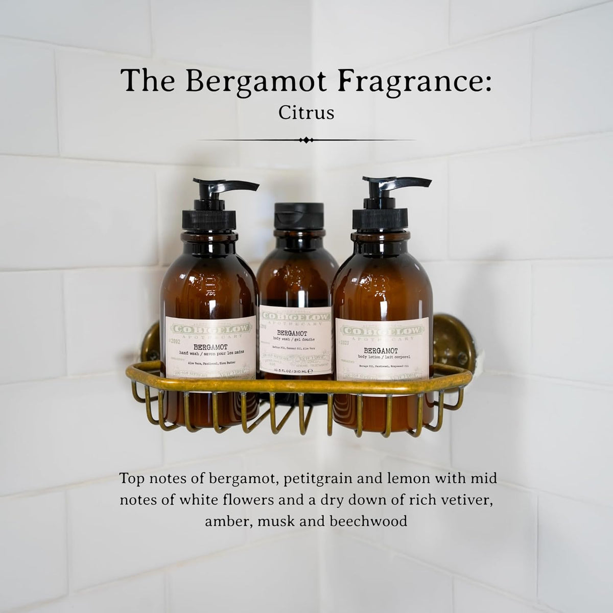 C.O. Bigelow Bergamot Body Lotion, Iconic Collection Moisturizing Body Lotion with Shea Butter