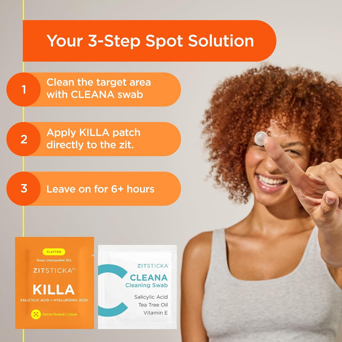 ZitSticka Killa Pimple Patches for Face - World's Most Potent Pimple Patch with Fast-Acting