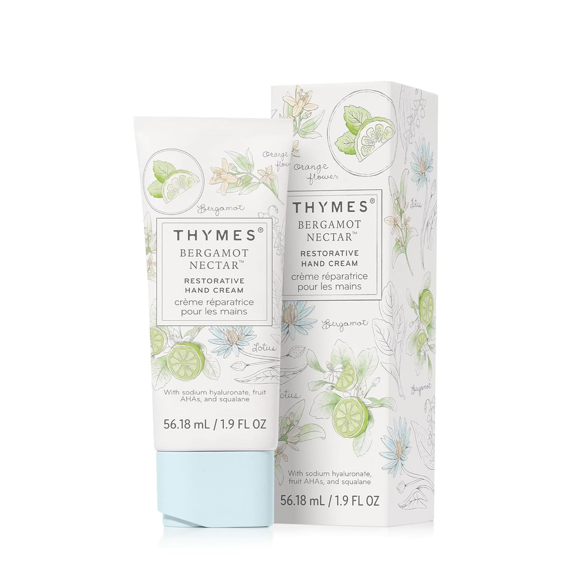 Thymes Restorative Hand Cream for Women & Men - Moisturizing Hand Cream Travel Size - Notes of