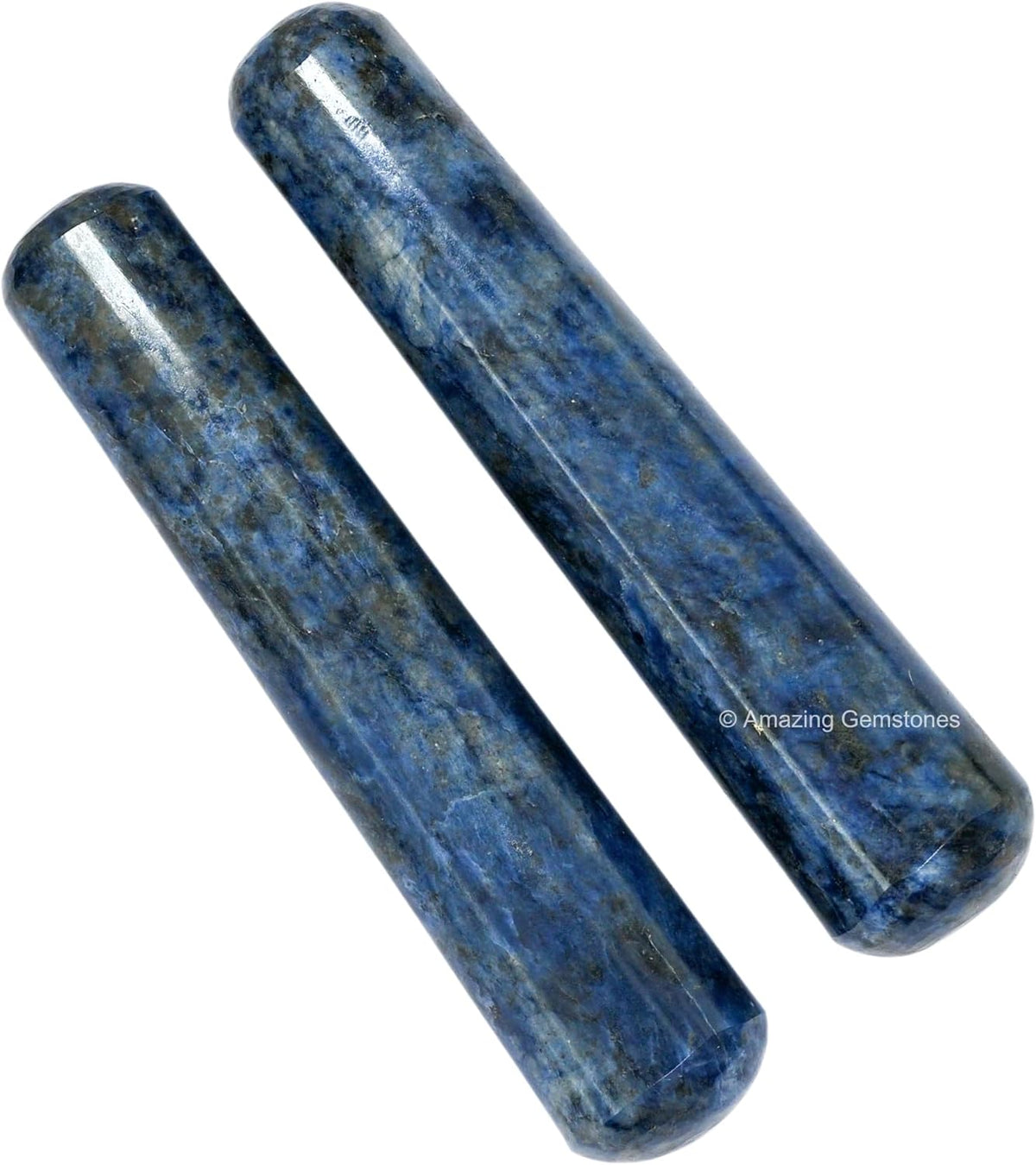 Amazing Gemstone Sodalite Crystal Wand Massage Stick - Pelvic Wand Gua Sha for Adults - Crystals