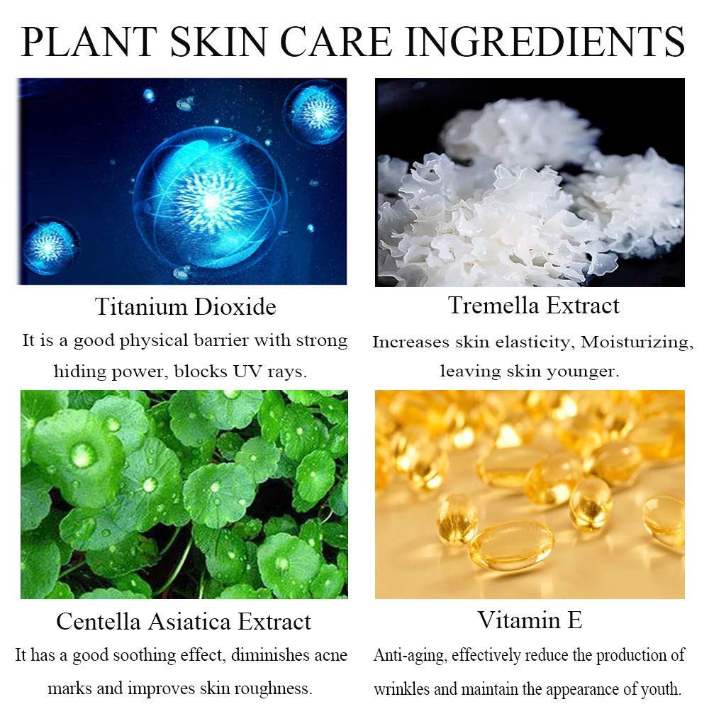 Air Cushion CC Cream Mushroom Head Foundation, Moisturizing BB Cream Makeup Long Lasting Matte