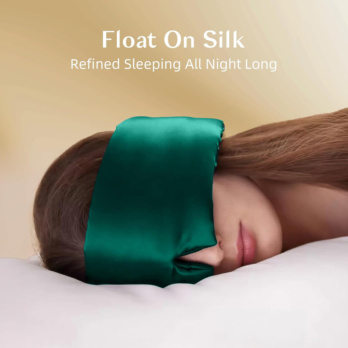Silk Sleep Mask for Women and Men, Side Sleeper, 22 Momme Pure Mulberry Silk Total Blackout 100%