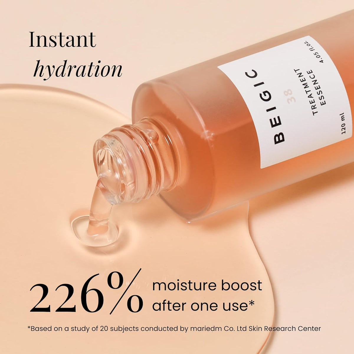 BEIGIC Treatment Essence - Hydrating Face Essence for Radiance & Smooth Skin Texture with Vegan