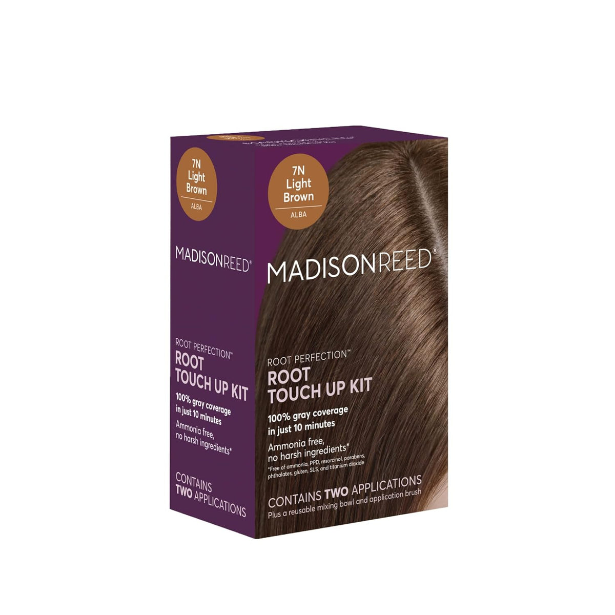 Madison Reed Root Perfection Permanent Root Touch Up, Light Brown 7N Alba, 10 Minutes for 100% Gray