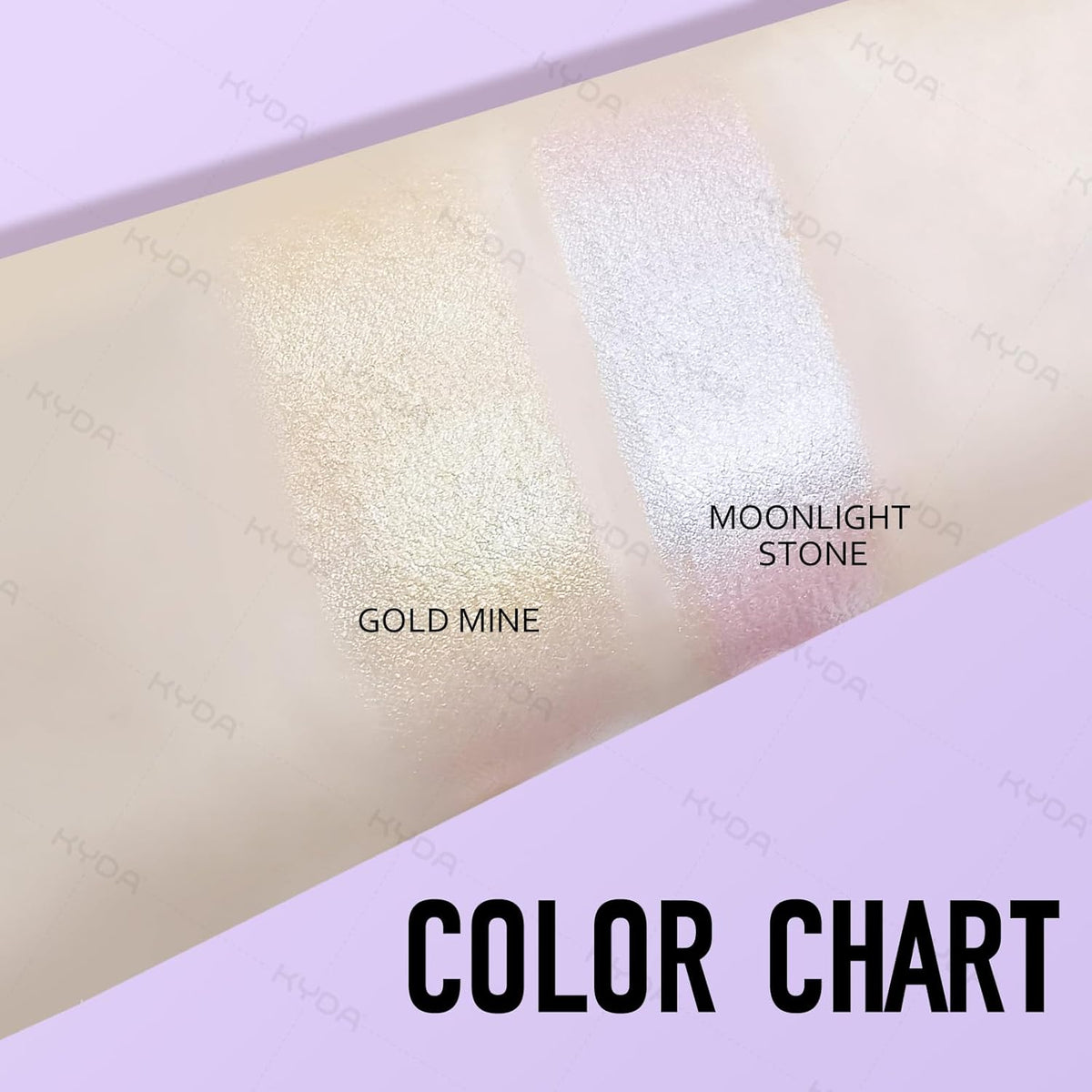 Ownest 2 Colors Highlighter Stick, Shimmer Glow Cream Highlighter for Face & Body, Subtle Shimmer