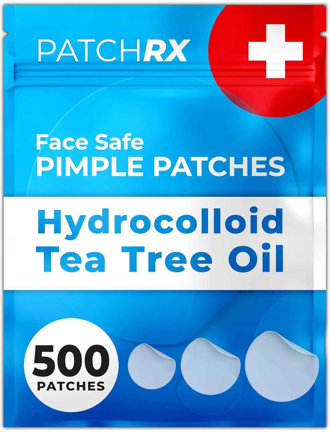 Pimple Patches for Face (500 Patches), Hydrocolloid Acne Patches with Tea Tree Oil, Pimple Patch