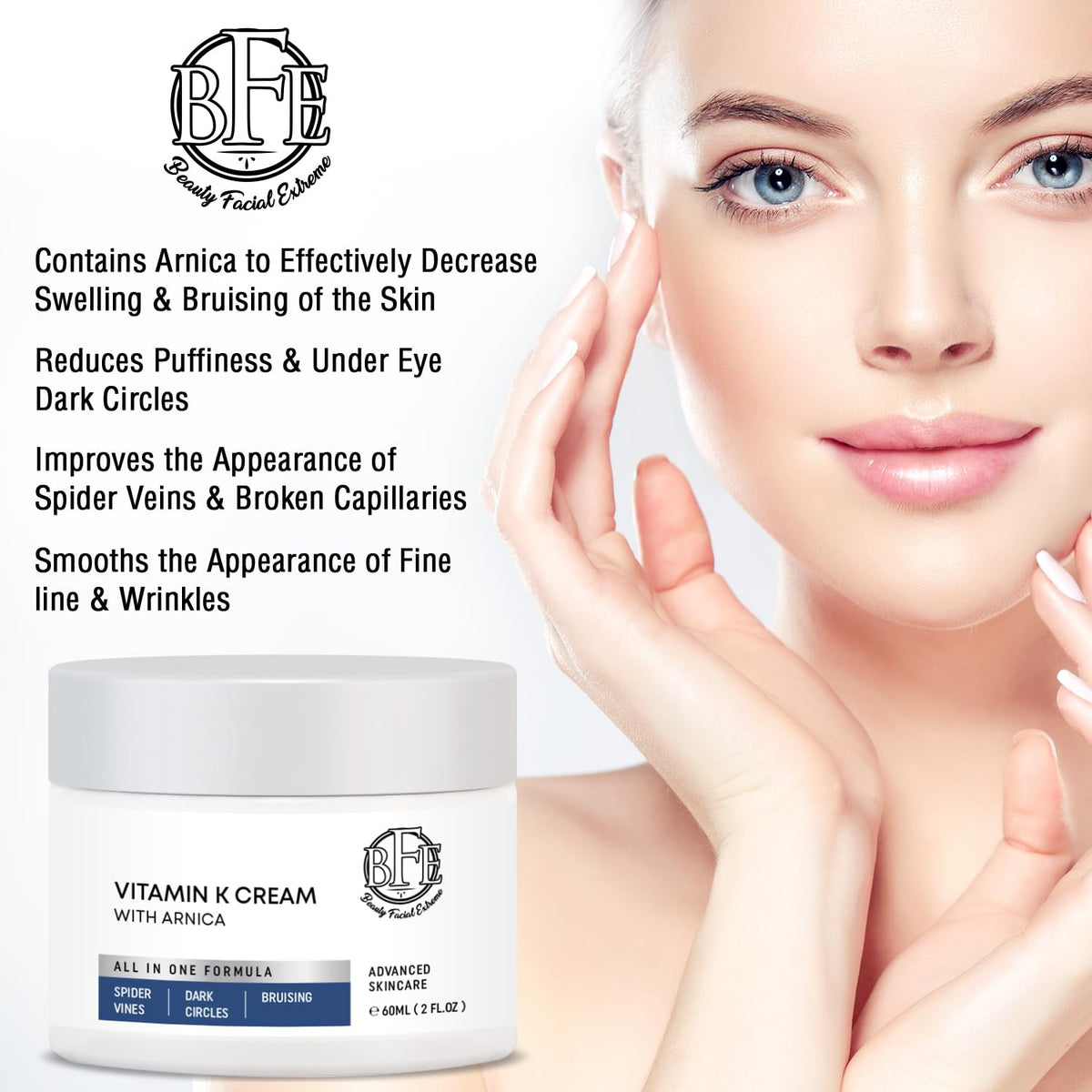Vitamin K Cream- Moisturizing Bruise Healing Formula. Dark Spot Corrector for Bruising, Spider