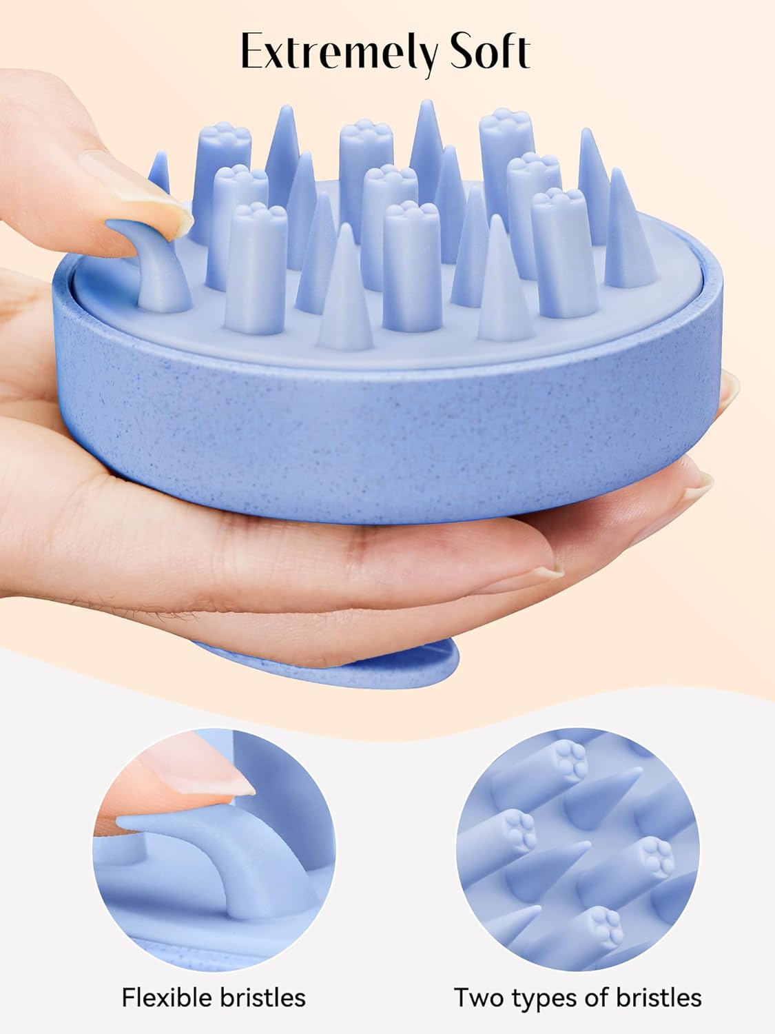 HEETA Hair Scalp Massager for Hair Growth, Shampoo Brush, Scalp Scrubber Exfoliator with Soft