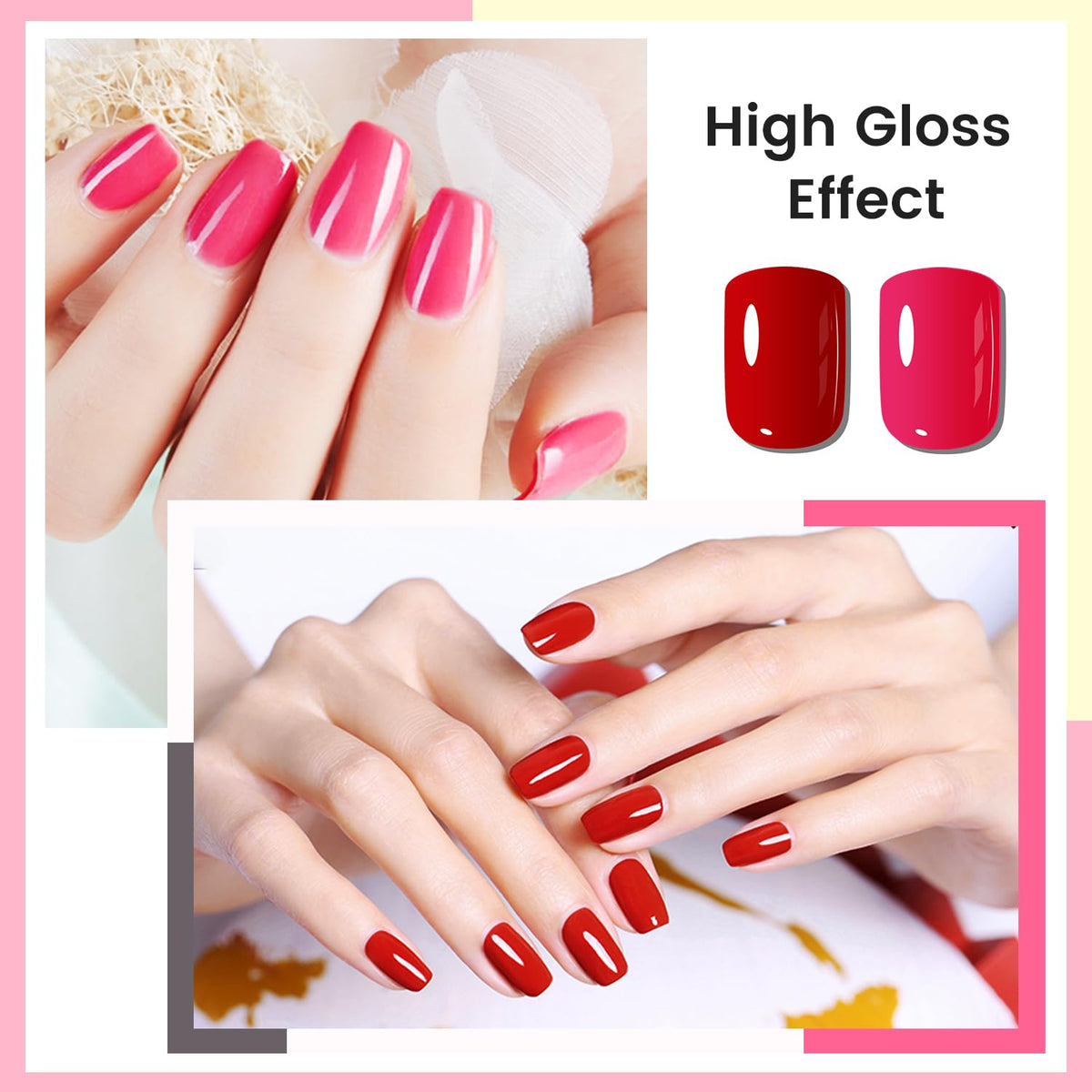 10ml Nude Pink Nail Polish Set 6 Colors Brown Red Purple All Seasons Neutral Color Quick Dry Nail