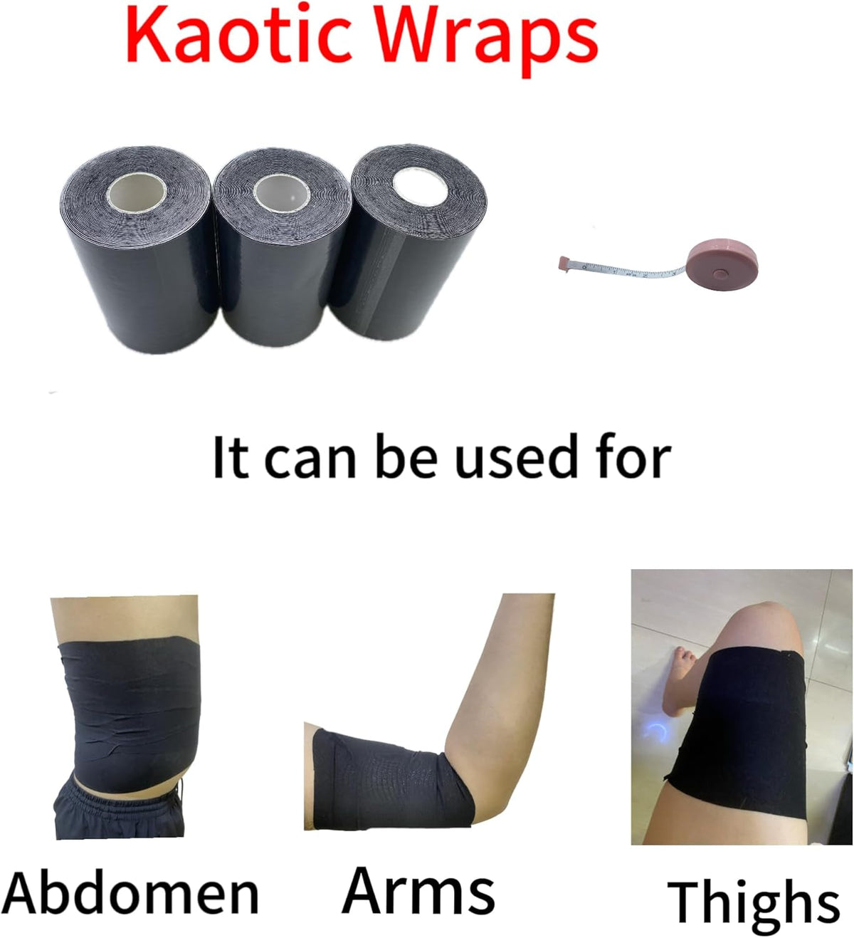 Body Stomach Compression Tape- Extra Wide Kaotic Tape for Body Shaping& Workout& Sweater Enhancer&