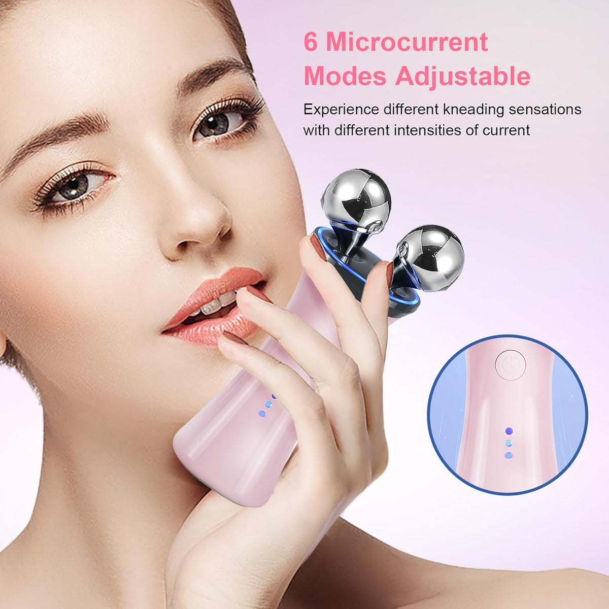 Microcurrent Facial Device, Face Massager Electric Face Lifting, Microcurrent Facial Device for