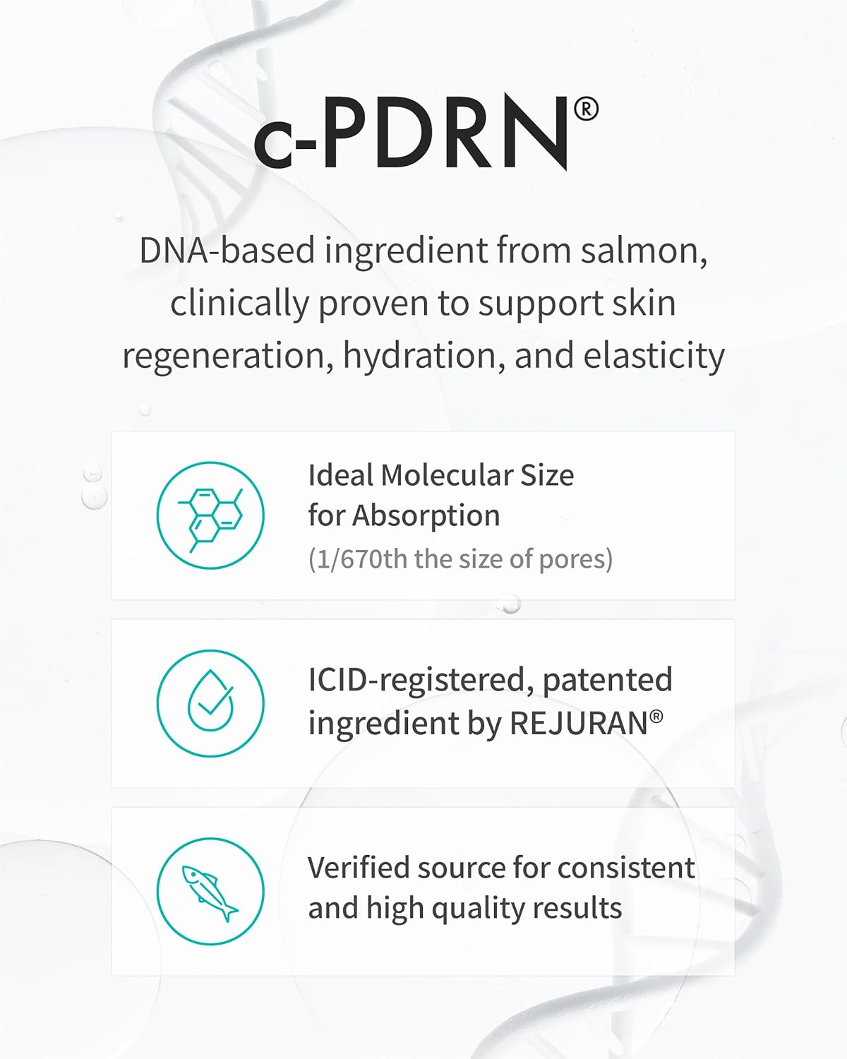 REJURAN® Recover c-PDRN® Lifting Ampoule - High Does Original Salmon DNA PDRN Serum DNA for