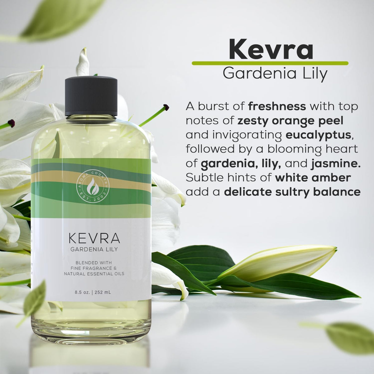 Aroma Country Kevra Diffuser Oil - Luxury Essential Oils for Diffuser Refill & Air Freshener Room