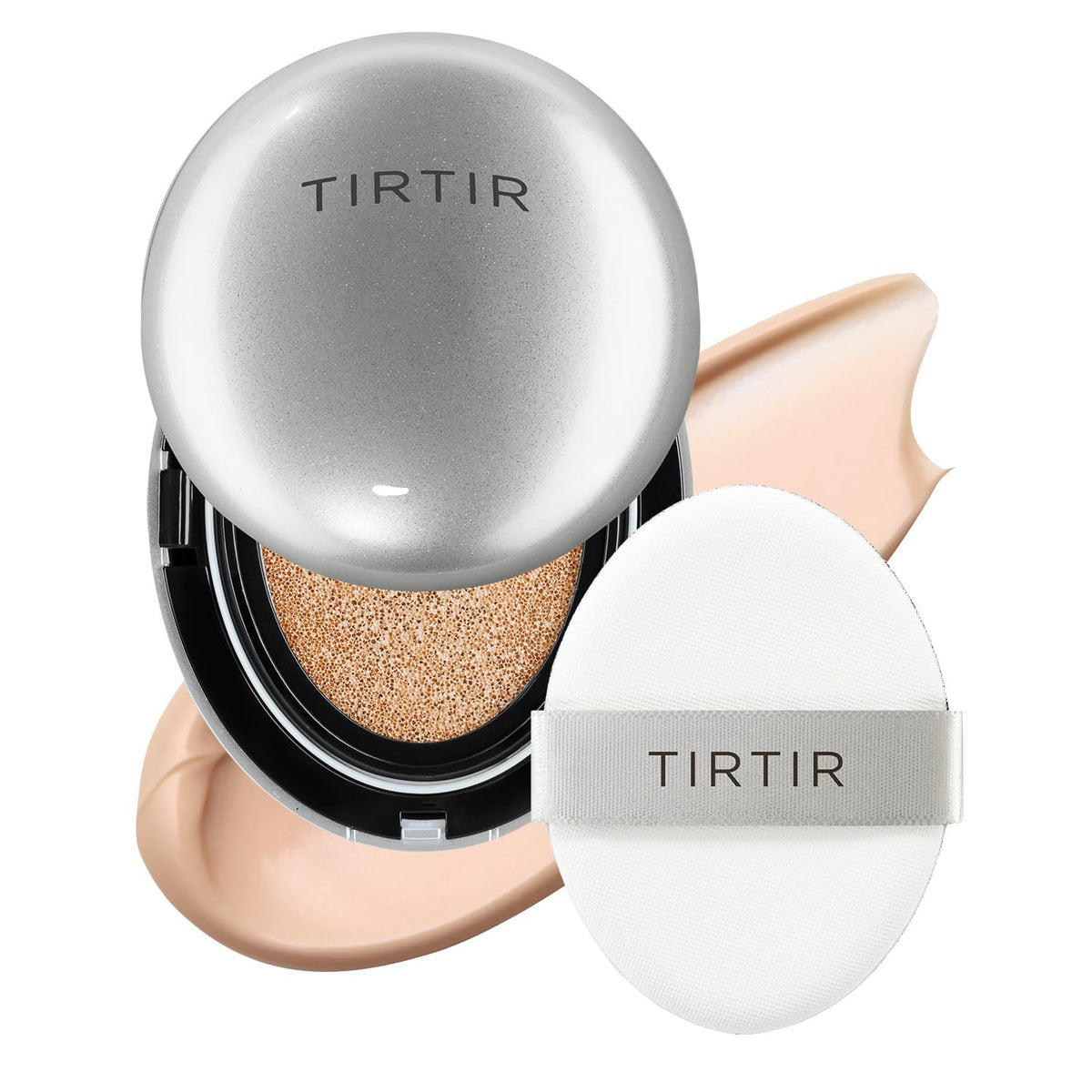 TIRTIR Mask Fit Aura Silver Cushion Foundation | Semi-glow Finish, Natural Coverage, Moisturizing