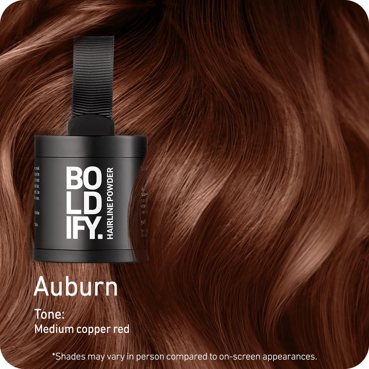 BOLDIFY Hairline Powder (LARGE, 10g) - Root Touch Up Hair Color for Gray Coverage - Bald Spot