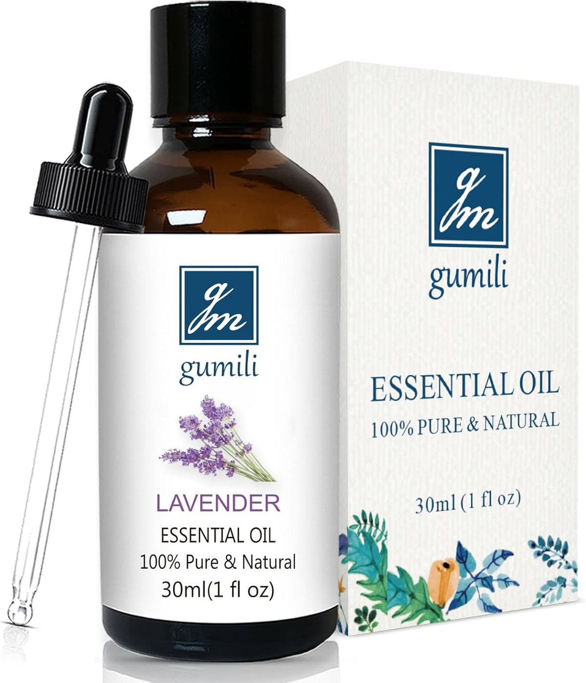 Lavender Essential Oil, Pure Lavender Oil for Skin, Hair, Diffuser, Spray, Body Wash, Lotion, Soap