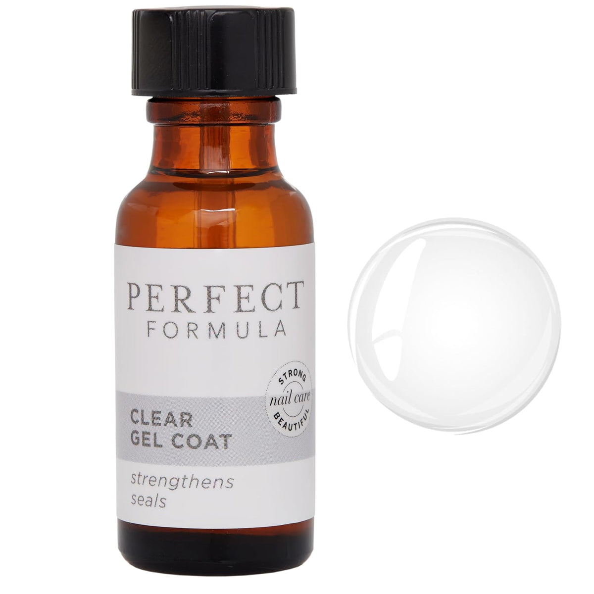 Perfect Formula Clear Gel Coat - Nail Strengthener, Keratin Treatment, Clear Nail Polish