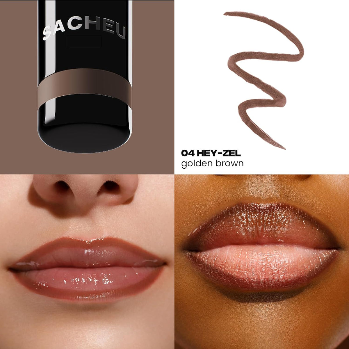 Sacheu Lip Liner STAY-N Peel Off Lip Stain — Long Lasting Matte Lip Tattoo Transfer Proof Lipstain