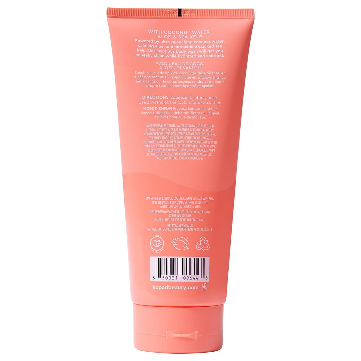 Kopari Guava Hydrating Body Wash | Lathers Foaming Wash Cleanses Without Stripping Moisture or