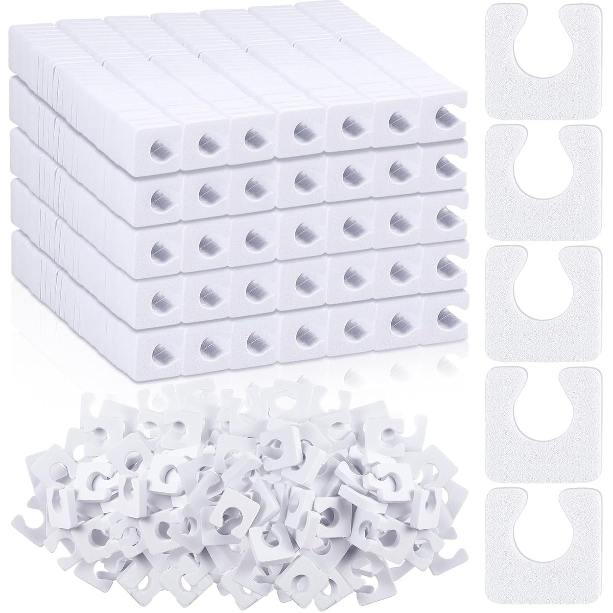 Mumufy 1000 Pcs Individual Pedicure Toe Separators Soft Foam Toe Spacers Comfortable Finger Toe