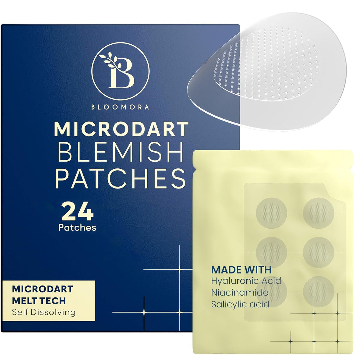 Microdart Acne Patch, Zit Patches for Cystic Acne Overnight Care, Cystic Acne Coverage, Pimple