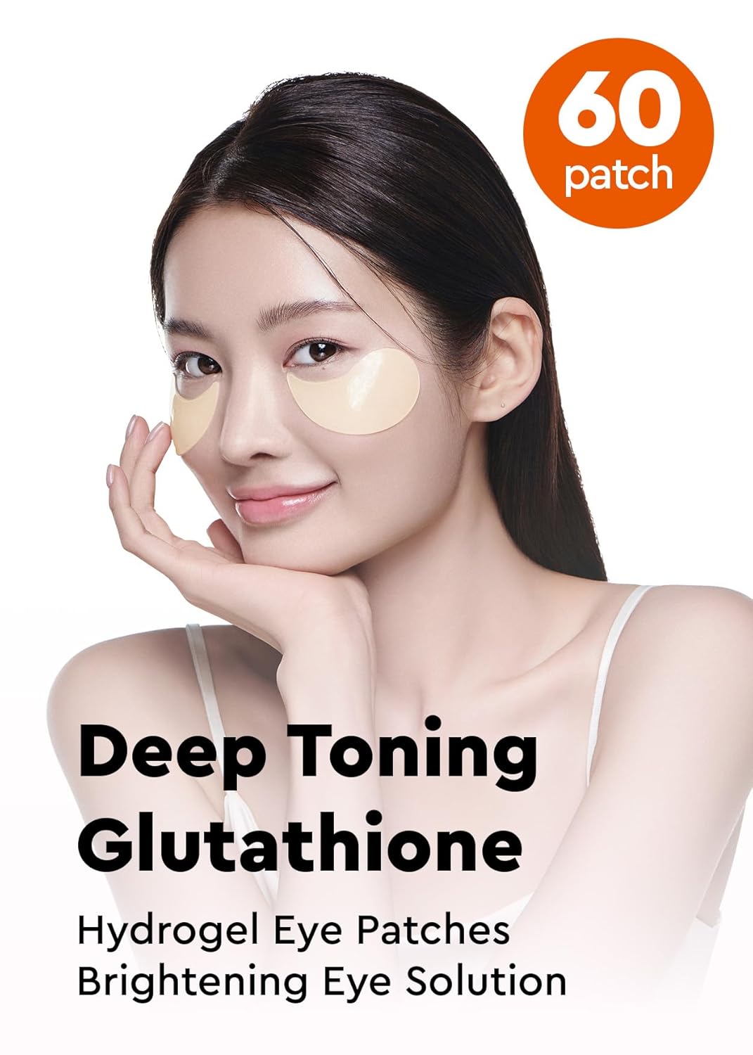 Bewants Hydrogel Eye Patches with Deep Toning Glutathione, 60 Patches, Under Eye Masks for