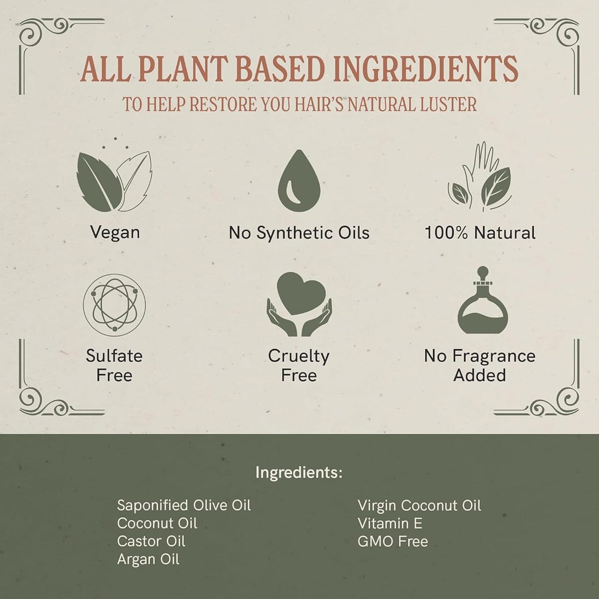 J·R·LIGGETT'S Shampoo Bar - Coconut & Argan Oil, All Natural Solid Shampoo for Hair with Olive Oil