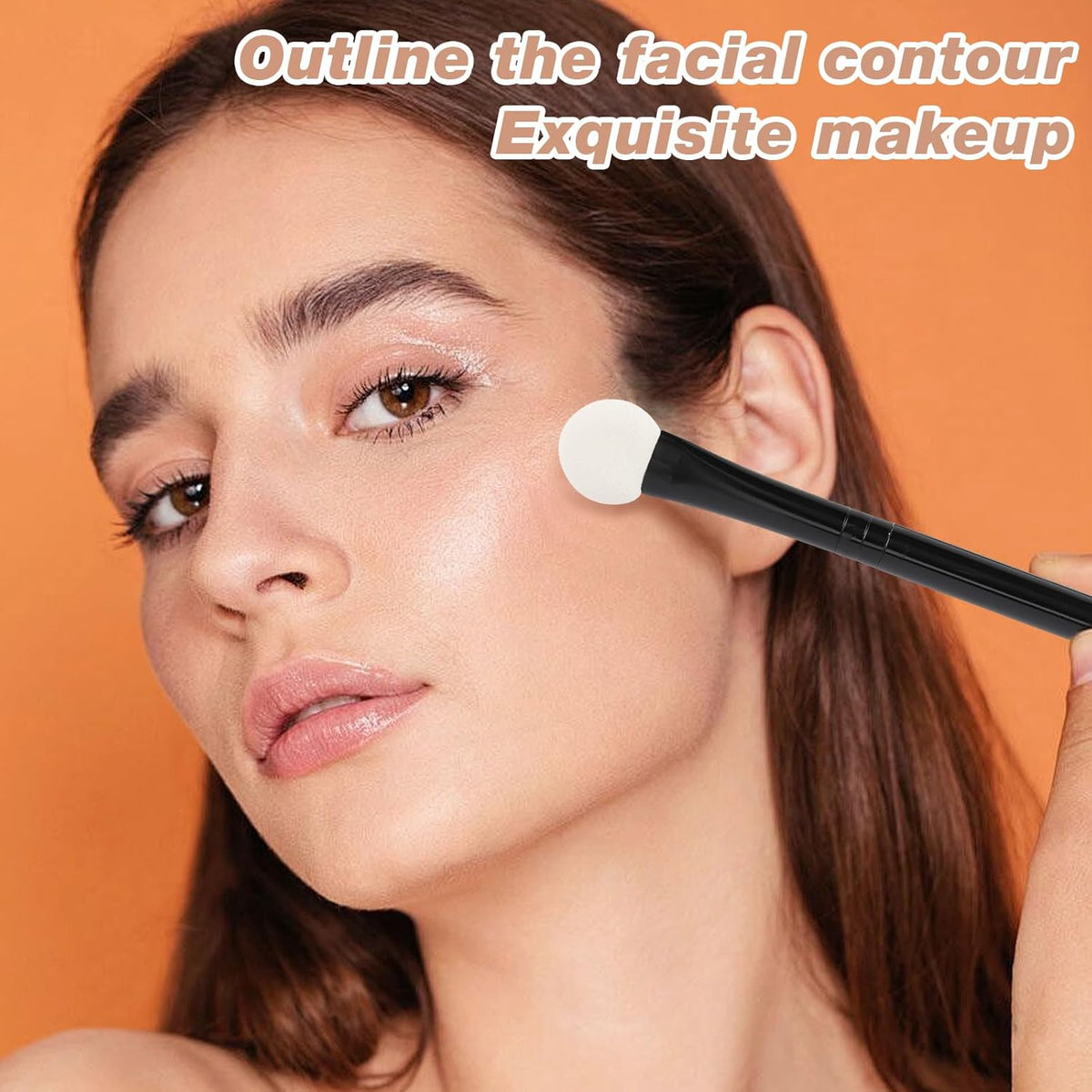 Eyeshadow Applicators Double Sided Sponge Makeup Brushes Reusable 8Pcs Round Foam Eye Shadow