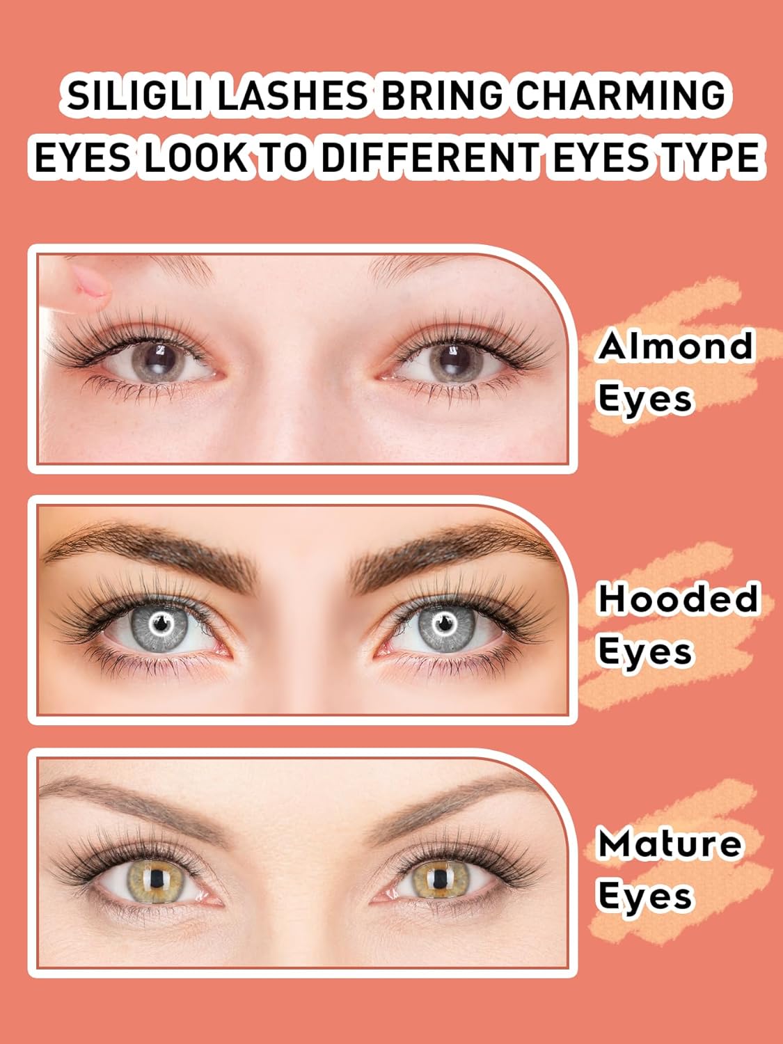 False Eyelashes Cat Eye Lashes Wispy 15mm Strip Eyelashes Thin Band Natural Lashes Fluffy Eyelashes