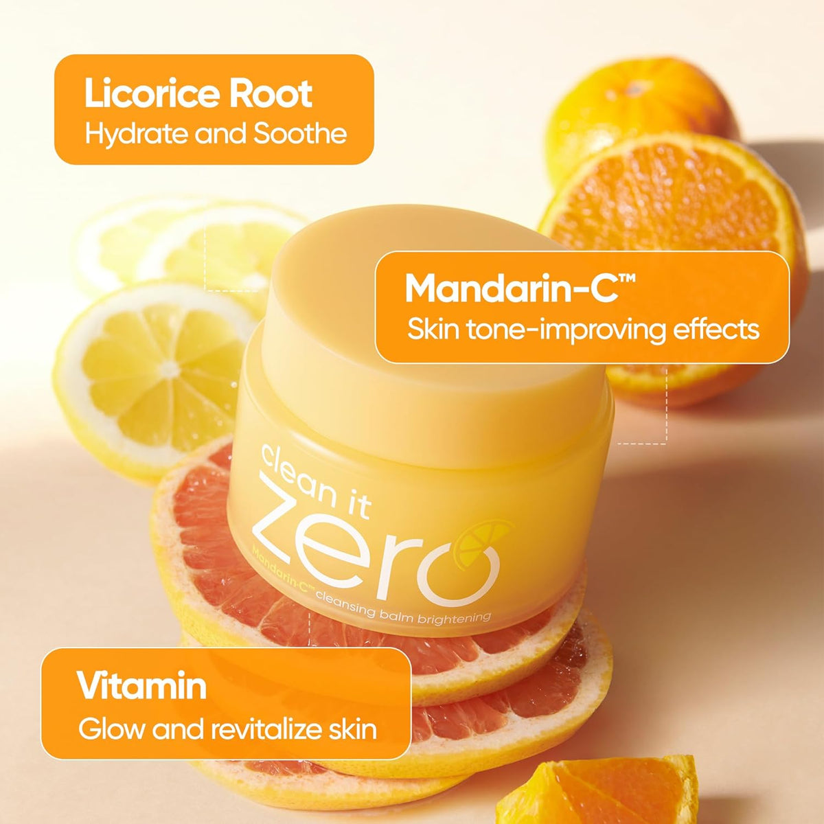 BANILA CO Clean it Zero Brightening Cleansing Balm | Korean Makeup Remover for Radiant Complexion |