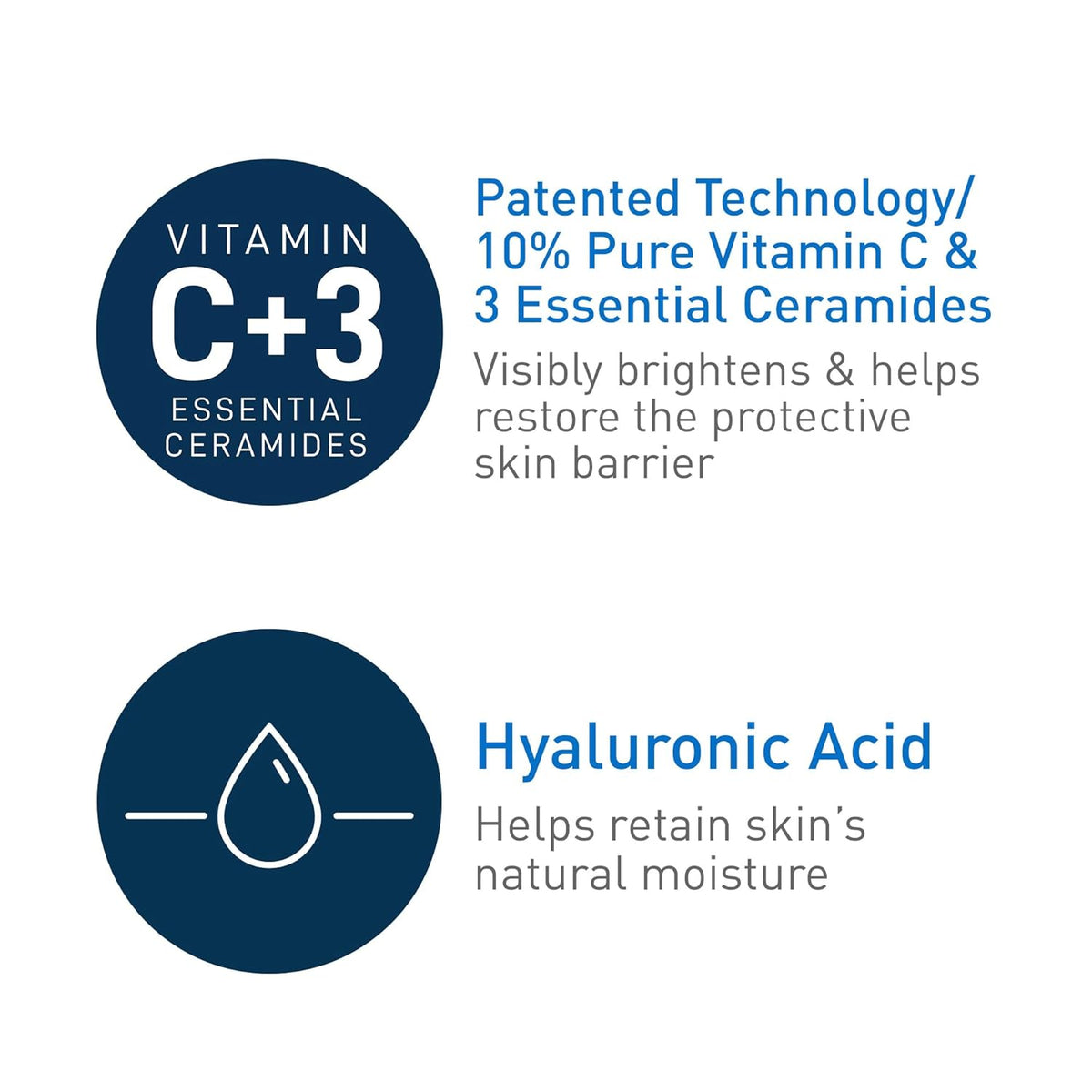 CeraVe Vitamin C Serum with Hyaluronic Acid, Skin Brightening Serum for Face with 10% Pure Vitamin