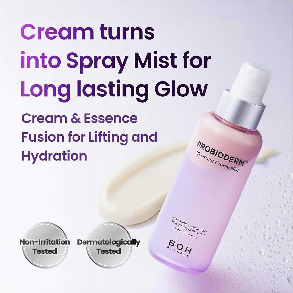 Probioderm™ 3D Lifting Cream Mist 3.38 fl oz (100 ml) | Face Moisturizers, Hydrating Glowing Serum
