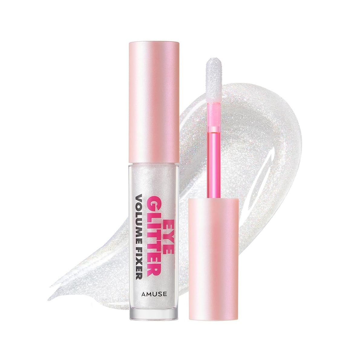 Amuse SEOUL Eye Glitter Volume Fixer 01 Glass | Liquid Glitter eye shadow, Long Lasting