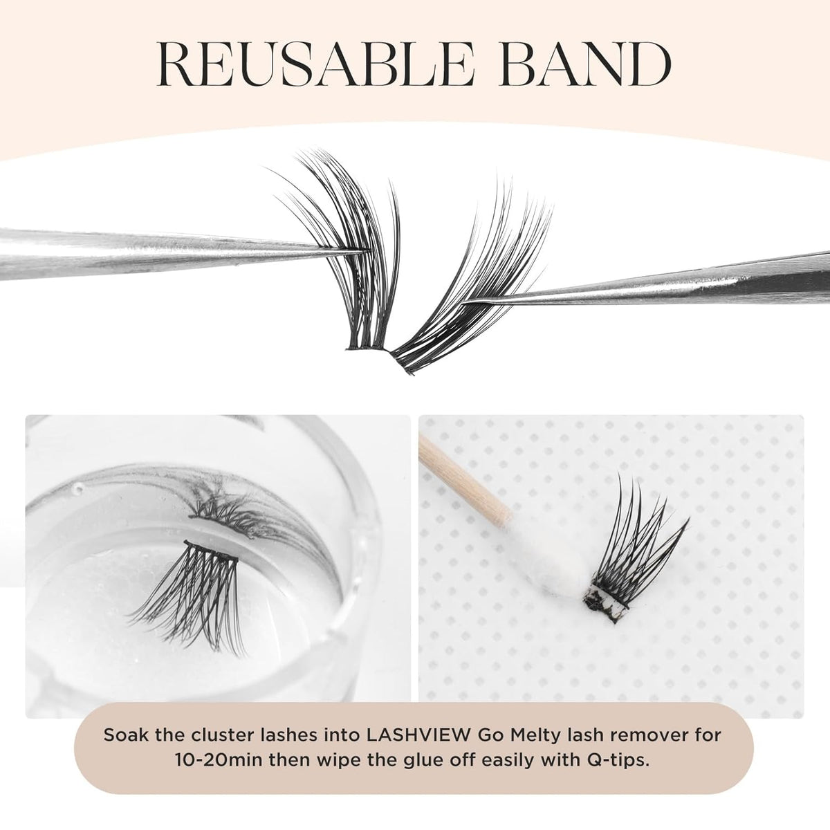 PopUp Lash Clusters 144 Pcs Cluster Lashes DIY Cluster Eyelash Extensions Mega Volume Reusable