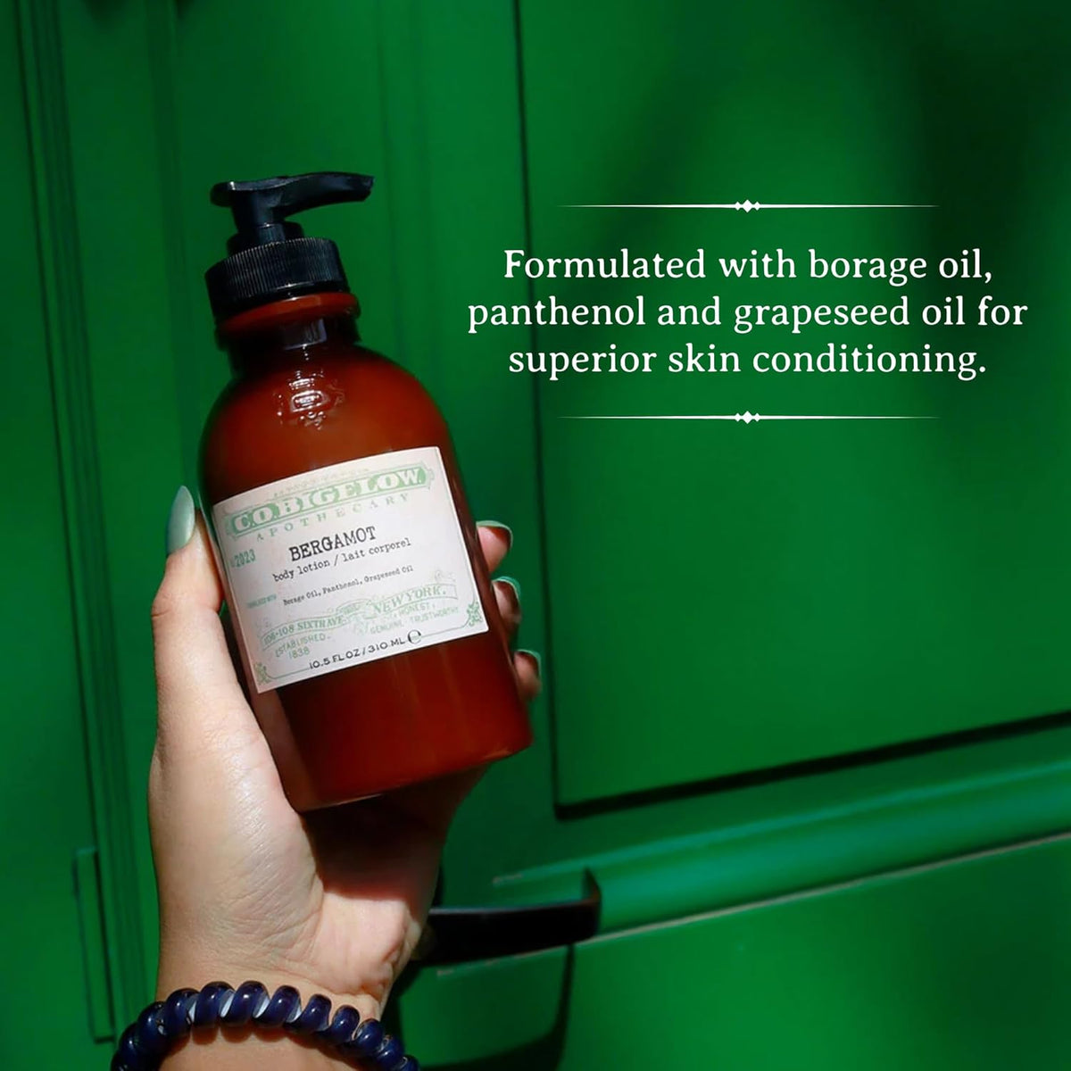 C.O. Bigelow Bergamot Body Lotion, Iconic Collection Moisturizing Body Lotion with Shea Butter