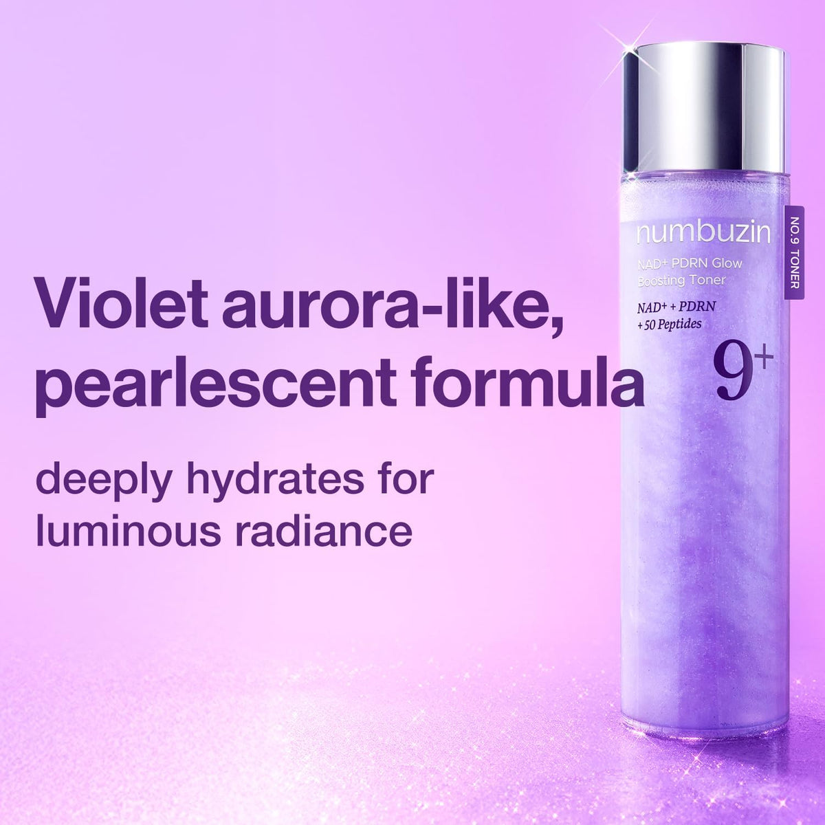 numbuzin No.9 Toner | NAD+ PDRN Glow Boosting Toner | Glowing, Firming, Hydrating, Elasticity