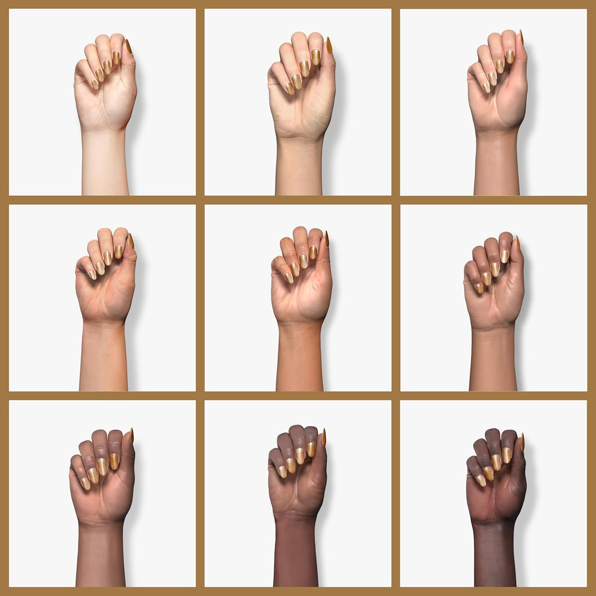 duri Nail Polish, 178 All that Glitters, Festive and Stylish Gold Glitter, Semi-Sheer Coverage
