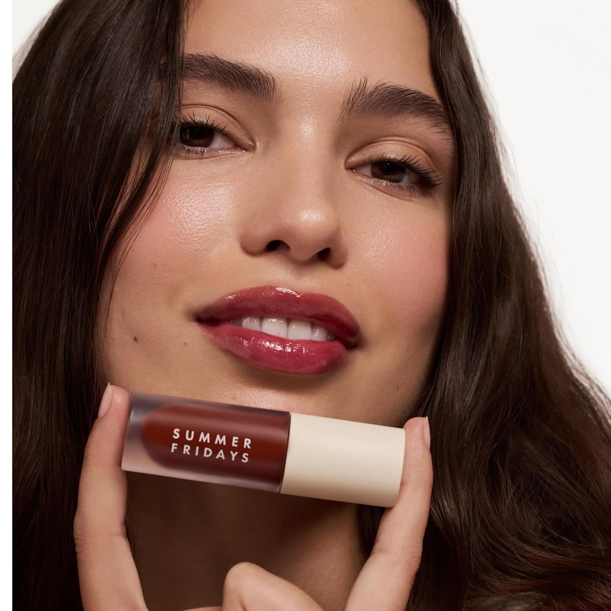 Summer Fridays Dream Lip Oil - Tinted Lip Oil with Moisturizing Sheer Coverage, High-Shine and Deep