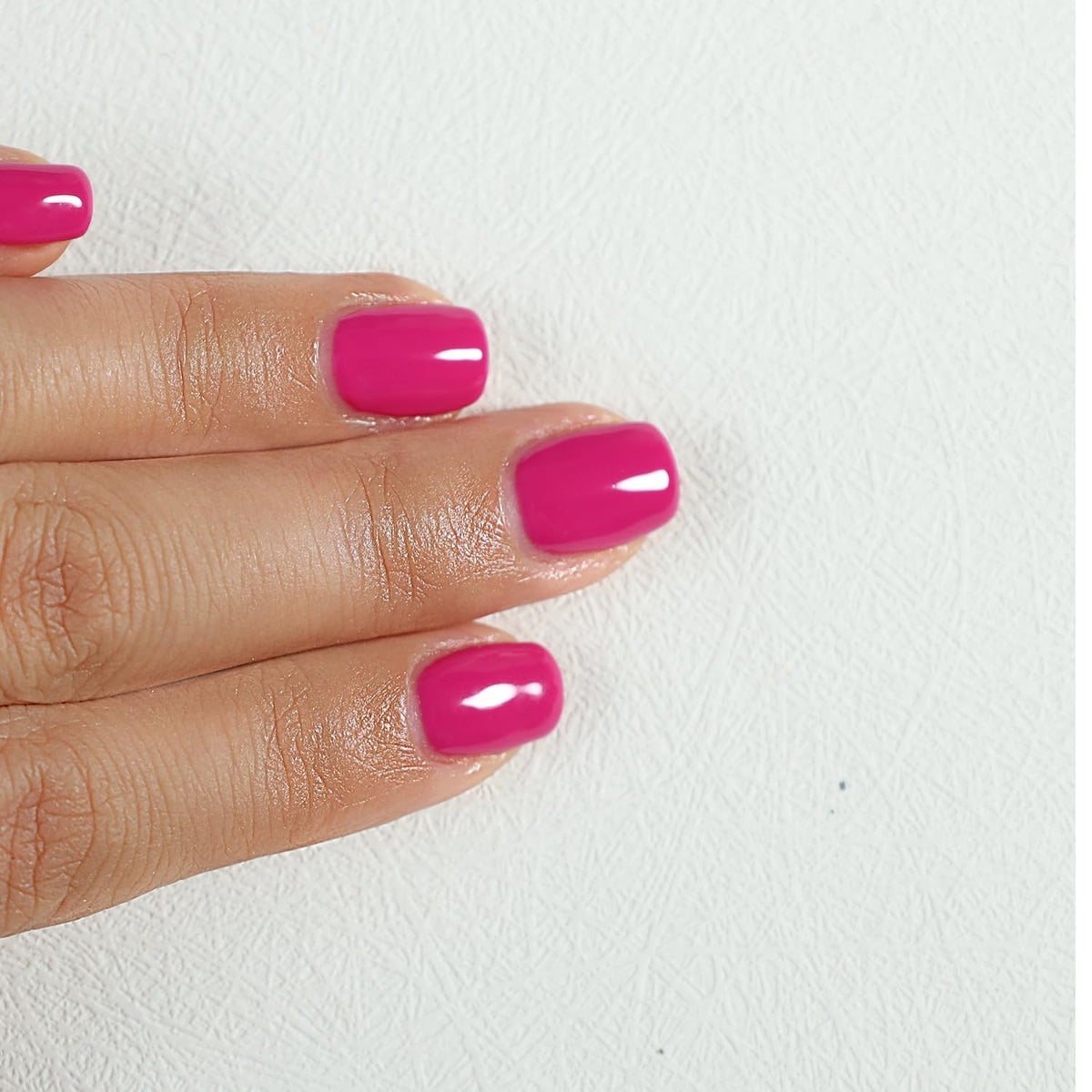 FZANEST Rose Red Gel Nail Polish - 15ml, UV LED Gel Polish in Purple Red & Natural Shades for Fall