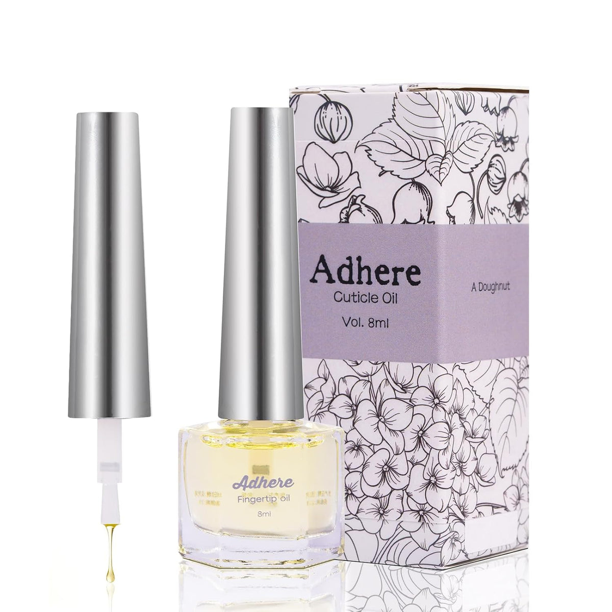 ADHERE Cuticle Oil for Nails Professional Nail Oil 8ML, Jojoba Nail Cuticle Oil Contains Vitamins