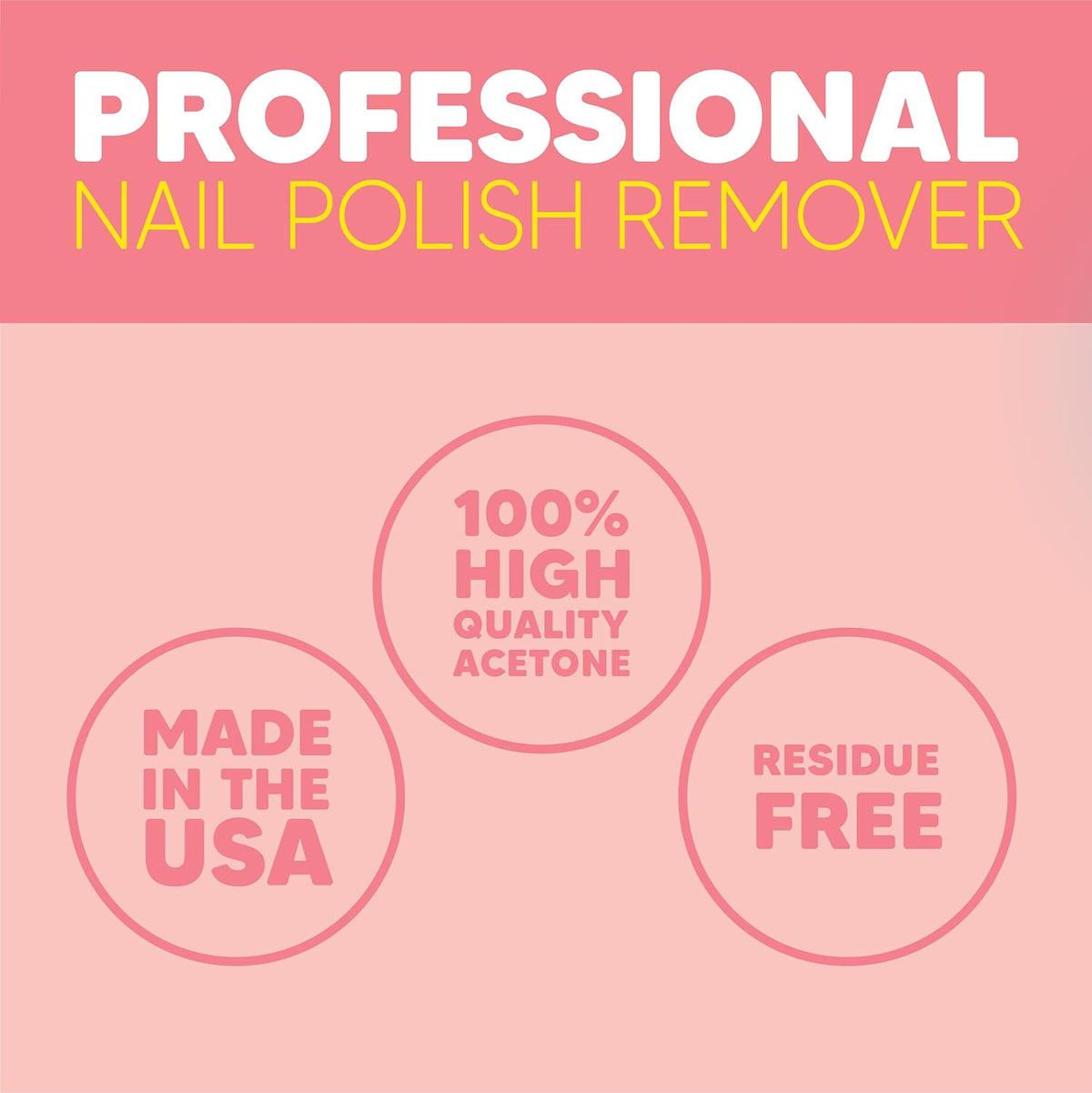 Onyx Professional Coconut Scented Nail Polish Remover with Nail File, 16 oz, Maximum Strength Soak