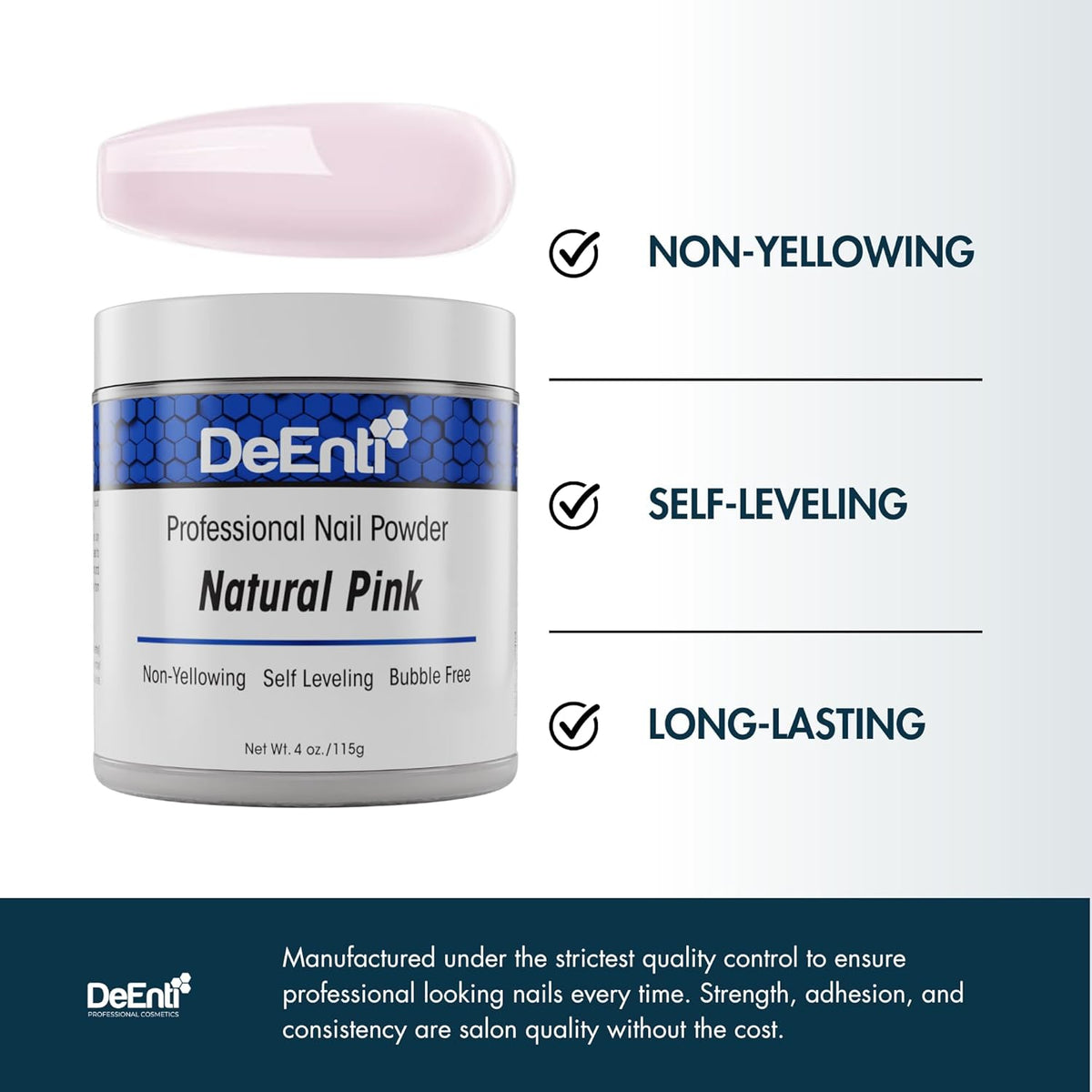 Acrylic Nail Powder, 4oz Natural Pink Acrylic Powder Dip for Nails, Long Lasting Salon Quality