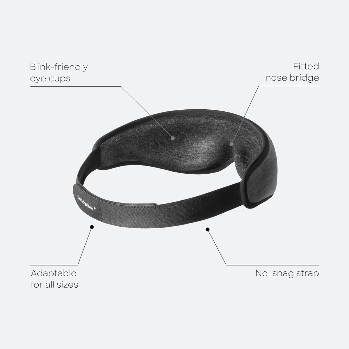 Ostrichpillow Eye Mask, Sleep Mask for Men Women 100% Blackout, No Pressure On Eyes, Soft &