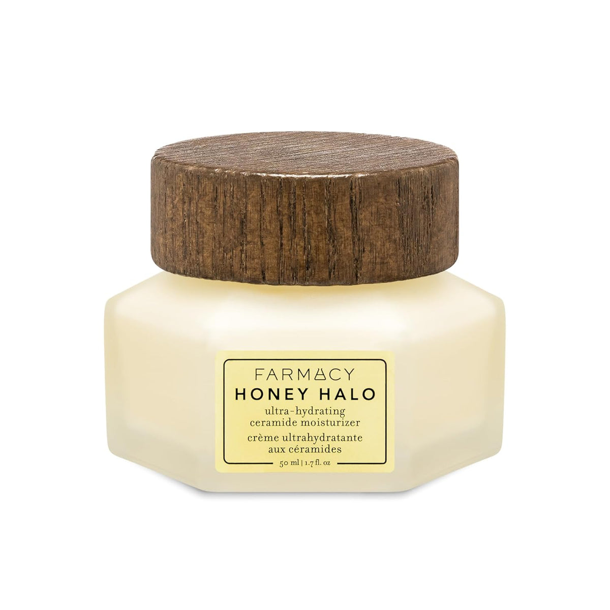 Farmacy Ceramide Face Moisturizer - Honey Halo Hydrating Facial Moisturizer for Dry Skin - Plumps